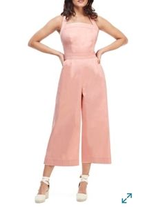 Gal Meets Glam Coral X Back Jumpsuit